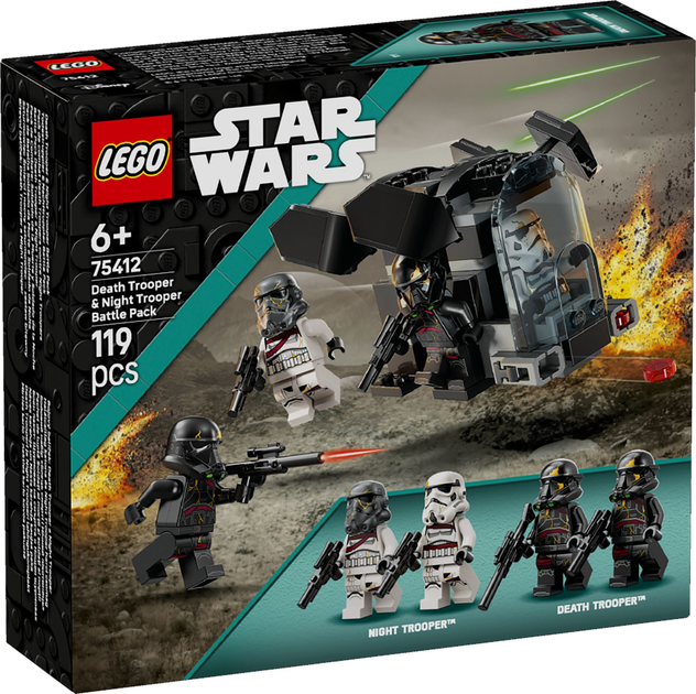 Klocki konstrukcyjne LEGO Star Wars Szturmowiec Śmierci i nocny szturmowiec - zestaw bitewny 119 elementów